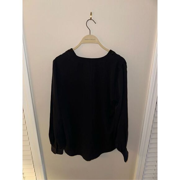 NWT Lauren Ralph Lauren Black Label Blouse Medium Beaded - Picture 4 of 5
